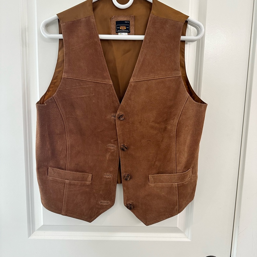 Leather vest brown